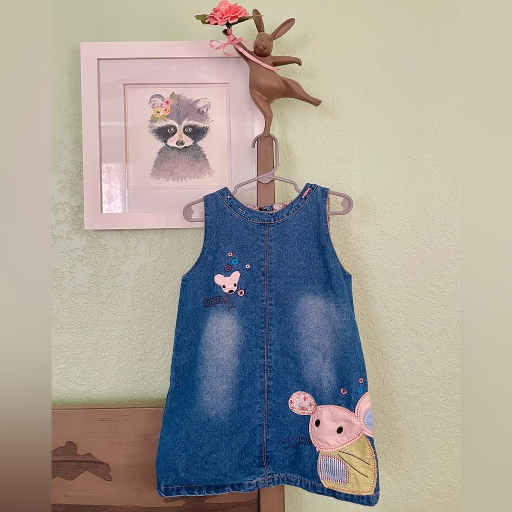 Denim Toddler Mouse Dress